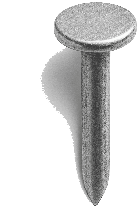 Foto di un chiodo nel muro